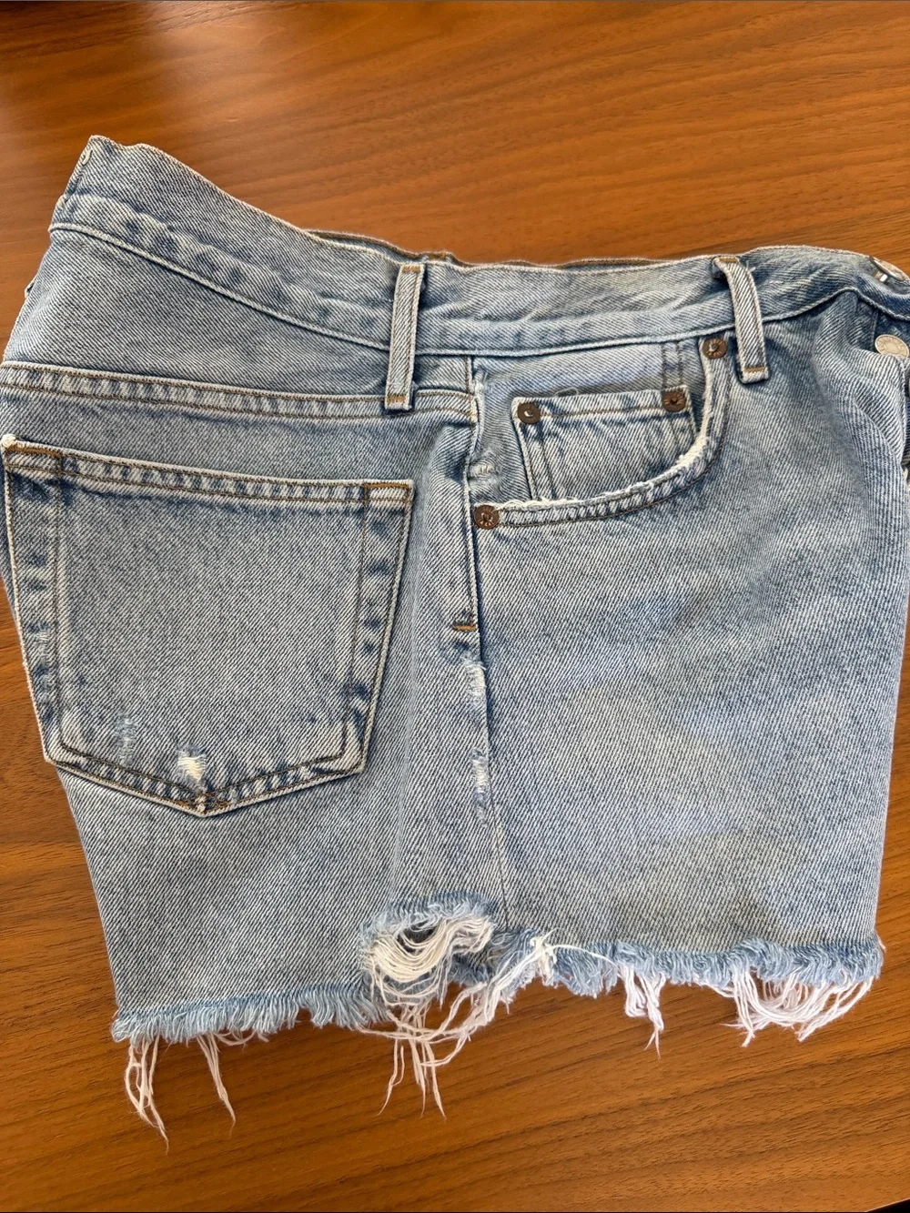 Agolde Parker Denim Shorts